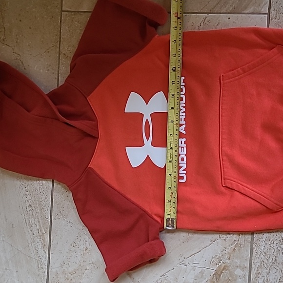 Under Armour kids short sleeve fleece hoodie sz 7-8 - Picture 12 of 13